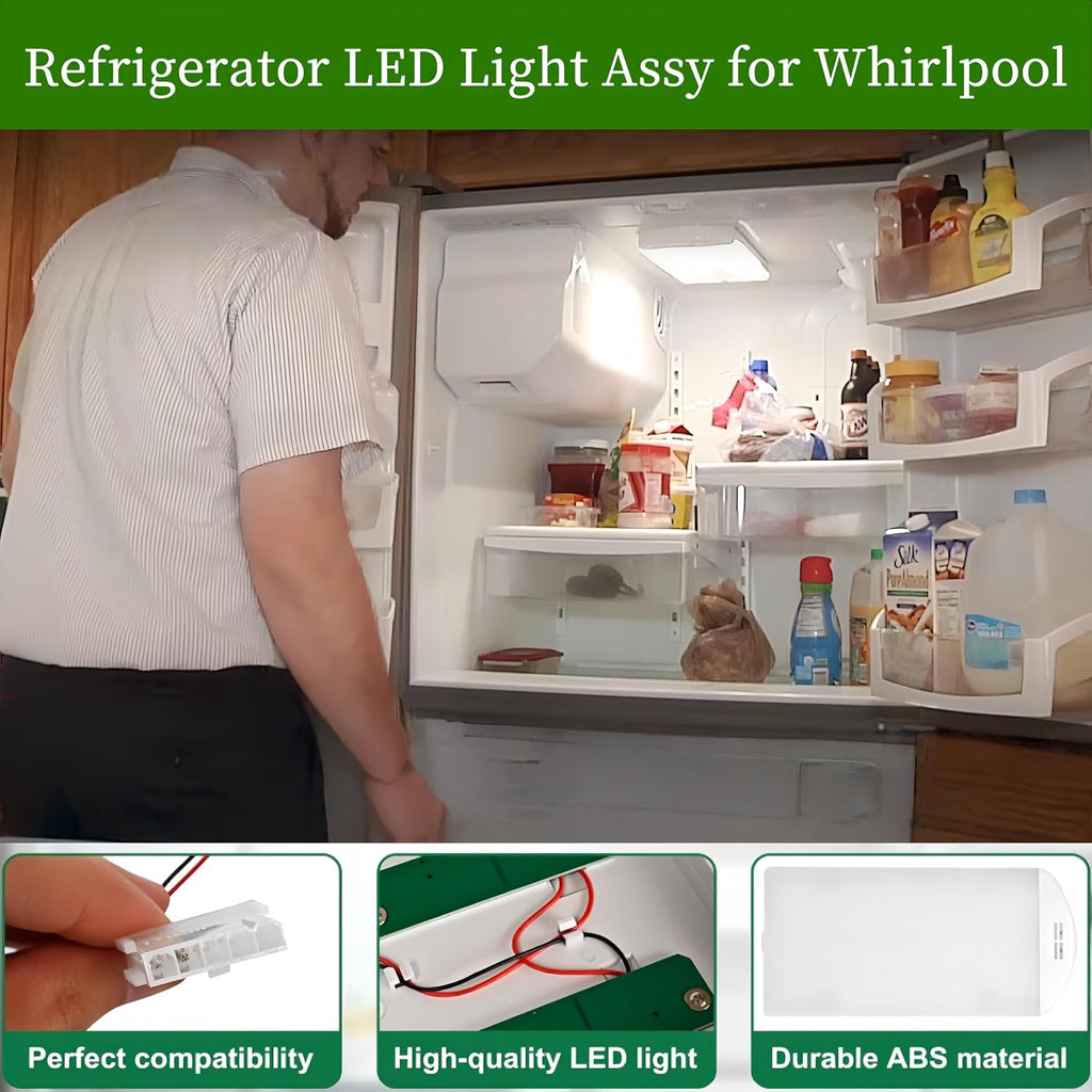 WRX735SDHZ03 WRX735SDHZ04 WRF555SDFZ15WRF555SDFZ11 WRX735SDHZ07 WRF555SDFZ09 Refrigerator LED Light Module Replacement for Whirlpool,W11527432 for Maytag MFI2570FEZ08MFIWRX735SDHZ022570FEZ07