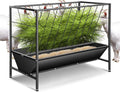 RYFT 2 in 1 Pasture Hay Feeder 45 Gallon Livestock Feed Trough with 24 Gallon Feed Pan, Hay Grain Livestock Feeder for Sheep, Calf, Cow and Horse