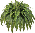 Artificial Ferns for Outdoors Large, 98 Fronds Fake Fern with Budlets, Realistic Faux Ferns Suitable for Home Indoors Greenery Decor, Entrance Porch Garden Windowsills Hanging or Potted