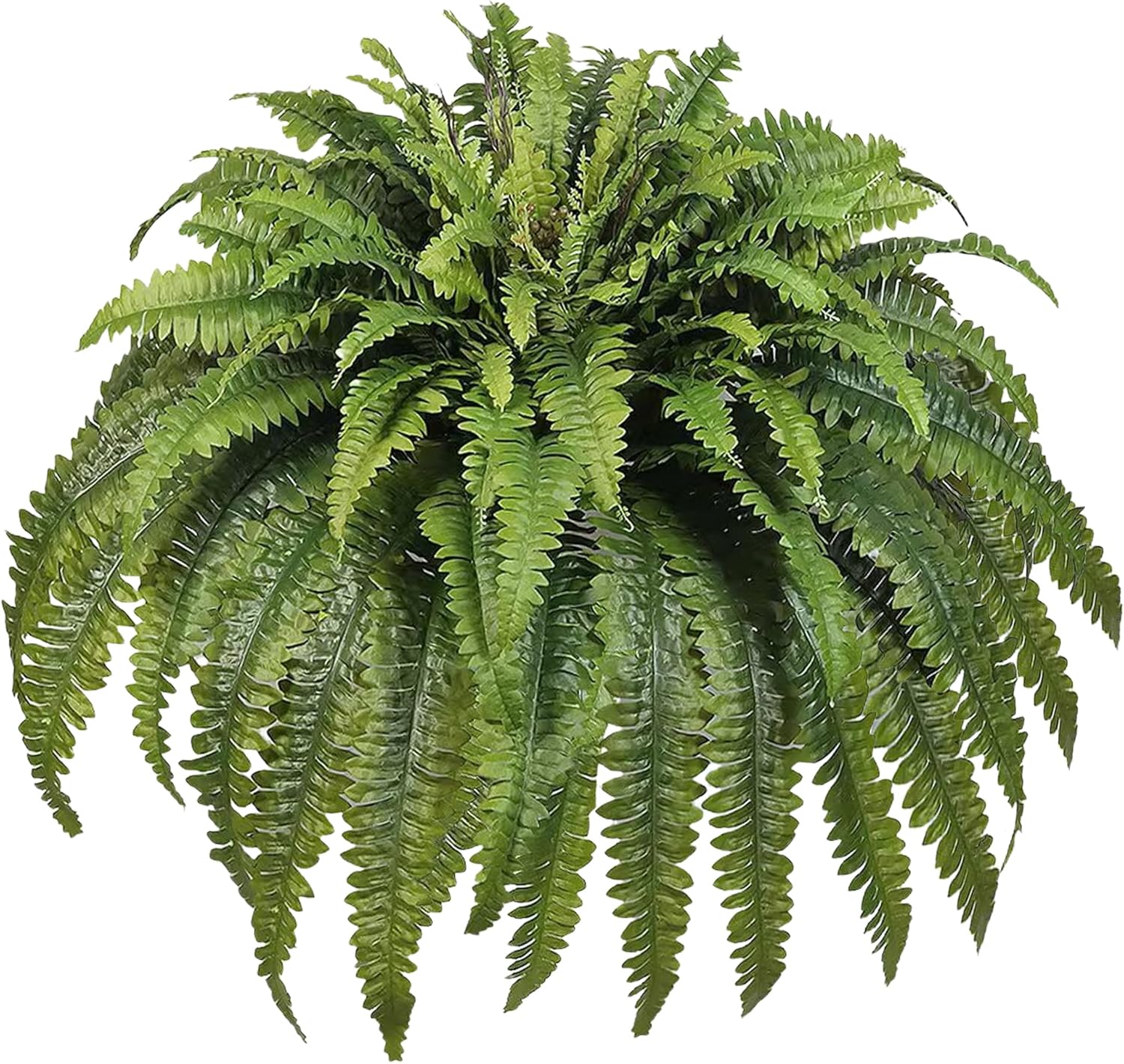 Artificial Ferns for Outdoors Large, 98 Fronds Fake Fern with Budlets, Realistic Faux Ferns Suitable for Home Indoors Greenery Decor, Entrance Porch Garden Windowsills Hanging or Potted