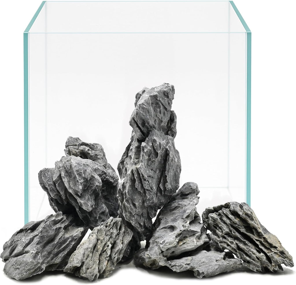 Aquarium Rocks Seiryu Stone 2-4 Inches Natural Rocks 5lb Fish Tank Rocks for Aquariums,Tank Decoration,Landscaping & Amphibian Enclosures Paludariums