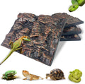 4pcs Rock Terrarium Background,3D Reptile Tank Background Board,Amphibian Stereo Backdrop Wall,Lizard Snake Gecko Spider Chameleon Turtle Fish pet silo Background Decorative Panel