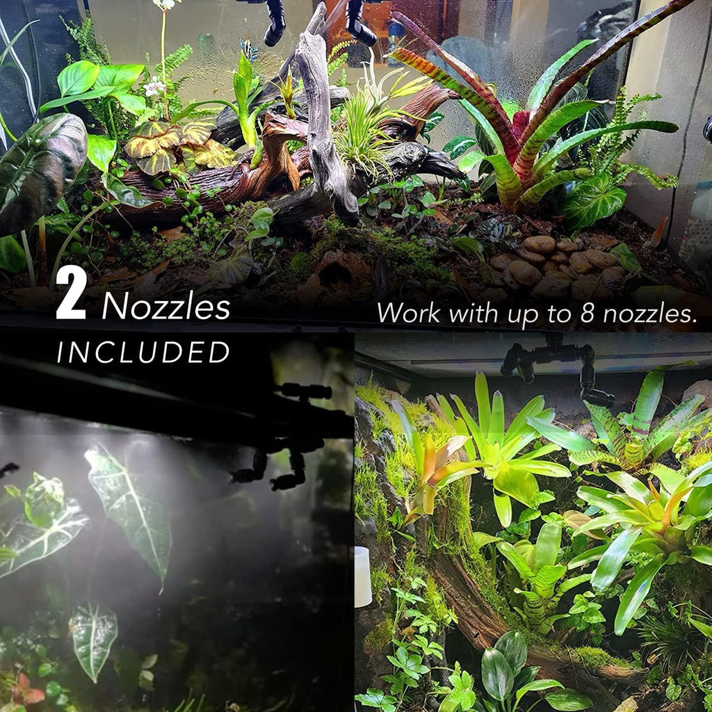 MrReptile Reptile Mister, Automatic Mister for Reptiles Terrarium Tank, Reptile Misting System for Chameleon Frog Turtle Vivarium Paludarium