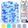 Lovelite 400 LED Christmas Fairy Lights Color Changing, 131 FT 35 Colors String Lights with Remote Silver Wire, Waterproof Fairy Light Plug in for Halloween Xmas Party Bedroom Wedding Indoor Decor