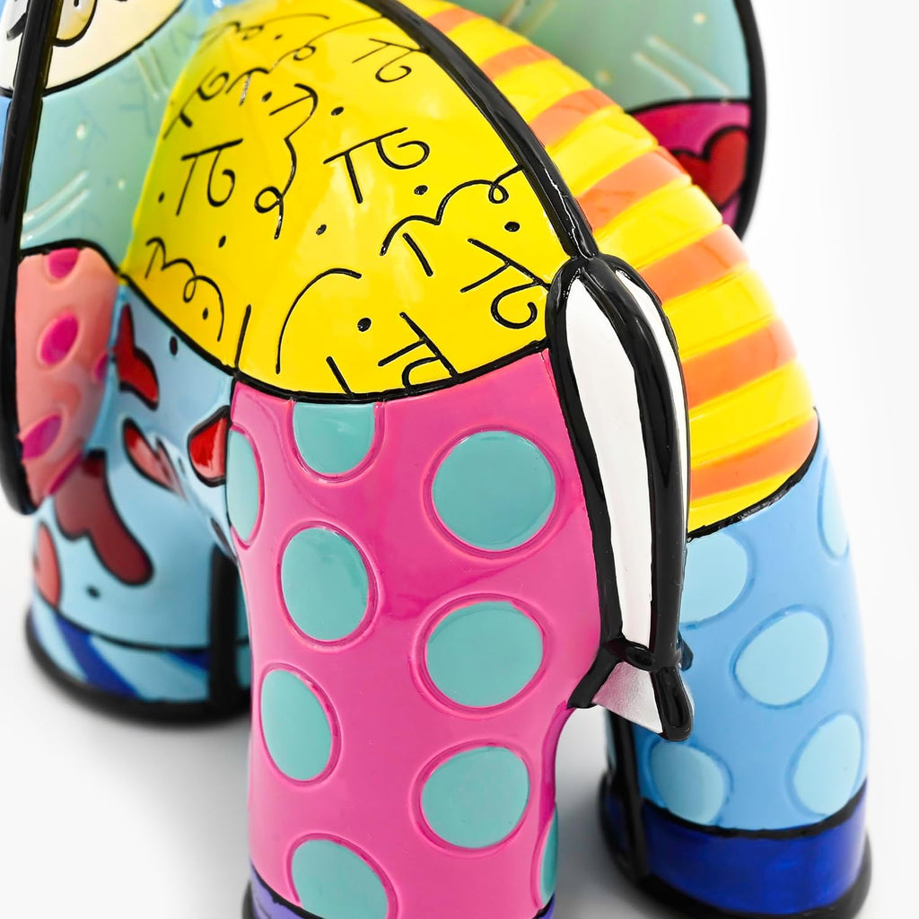 Britto Collectible Figurine - Iconic Art Figurine, Decorative Displays for Modern Home Decor | Designed by Iconic Artist Romero Royal Elephant (Multicolor)