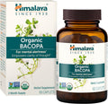 Himalaya Bacopa Monnieri Nootropic Herbal Supplement, Supports Calm, Memory, Cognition, USDA Certified Organic, Non-GMO, 750 mg, 60 Plant-Based Caplets, 60 Day Supply