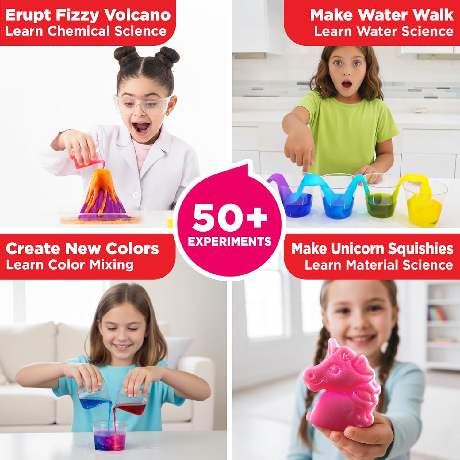 Doctor Jupiter Amazing Science Gift Set | Set of ‘Girls’ First Science Kit Starter’, ‘Brain Craft’ for Kids Ages 5+ | Birthday Gift Ideas, STEM Learning & Educational Toys for 5-6-7-8 Year Old Girls