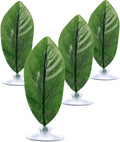Boao 4 Pieces Betta Fish Tank Accessories Betta Leaf Hammock Pad Simulating The Natural Habitat for Tank Aquarium Spawning Grounds Breeding Resting Bed(Single Leaf)