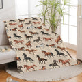 Horse Blanket Horse Throw Blanket Gifts for Girls Boys Kids Adults Women Men Super Soft Cozy Plush Fluffy Fuzzy Fleece Blanket Home Decor 60''X80''