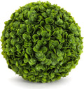 3rd Street Inn Large Jasper Topiary Ball - Artificial Plant Set - Indoor/Outdoor Wedding Party Decor - Faux Foliage Garden Sphere - Tree and Bush Substitute (15")