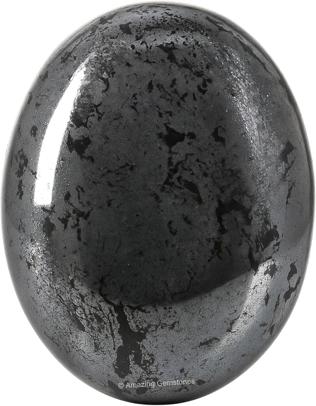 Amazing Gemstone Hematite Crystals and Healing Stones - Large Palm Stone Crystals Piedra - Crystal for Good Luck, Balanced Positive Energy, Meditation - Unique Stocking Stuffers Gifts for Women, Men