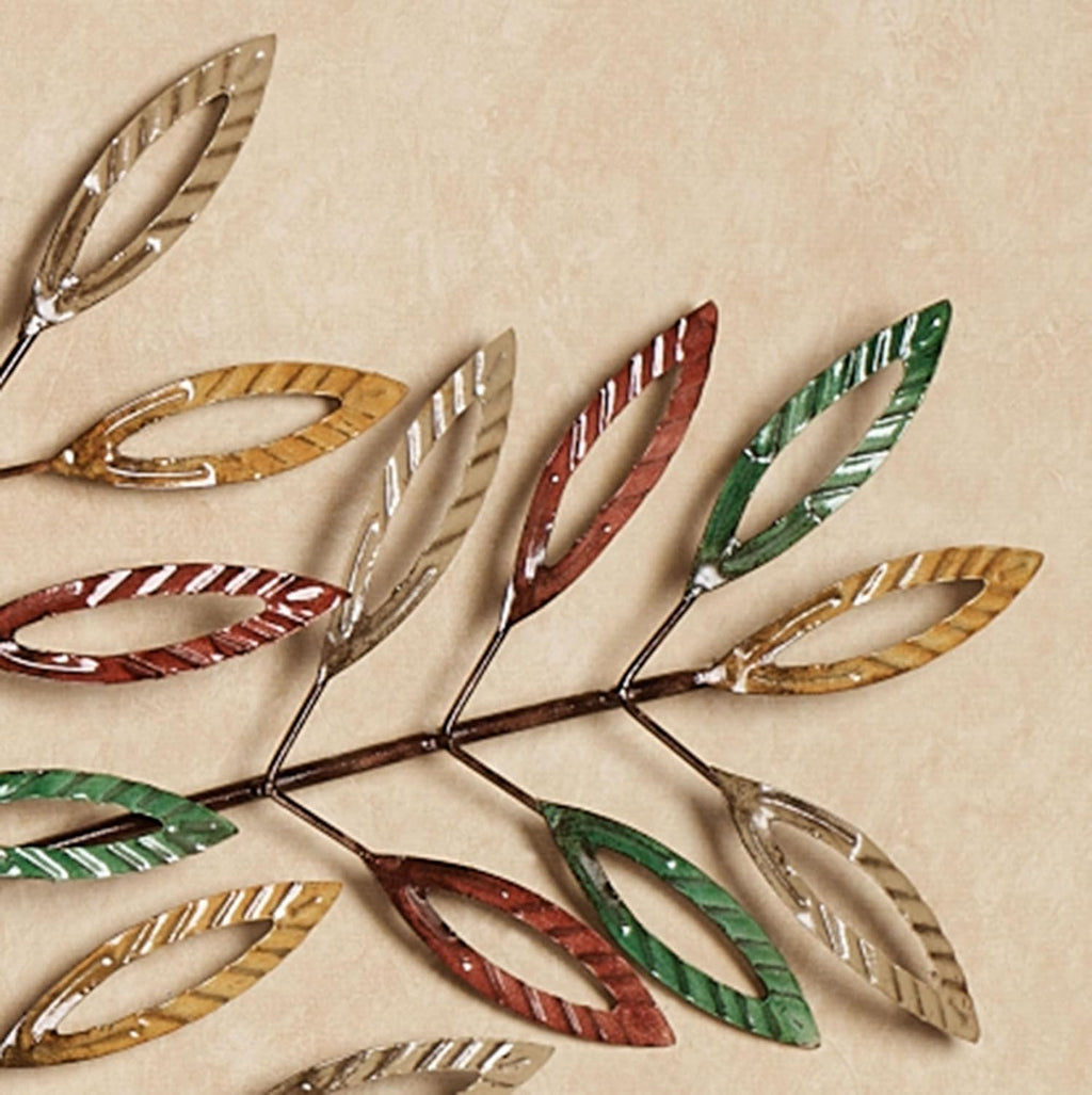 Touch of Class Leafy Tree Metal Wall Art Multi Earth
