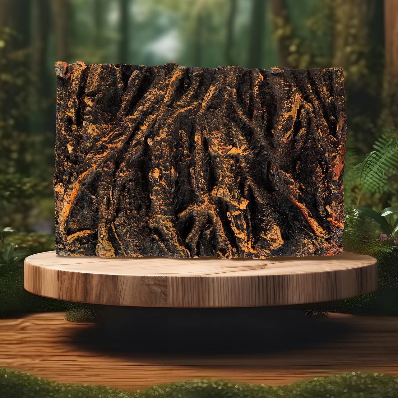 Terrarium Background for Reptile Tanks Tree Root Decorative Board Easy to Use Landscape Board for Aquariums No Smell Pu Material Nature-