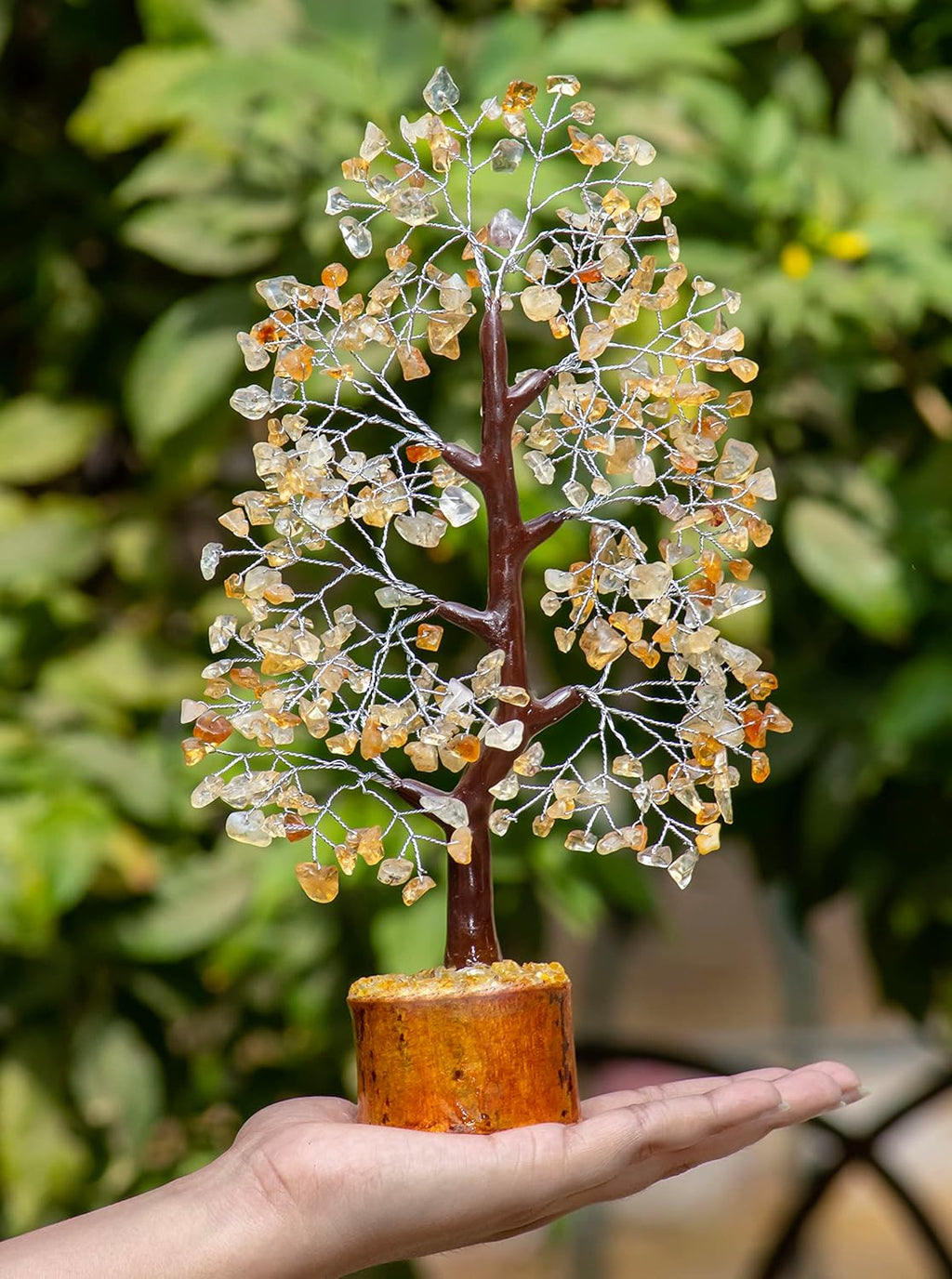 Citrine Chakra Tree of Life, Handmade Gemstone Tree, Crystal Tree of Life, Feng Shui Tree for Positive Energy, Artificial Tree, Crystal Decorations, Money Tree, Healing Crystals, Spiritual Gift