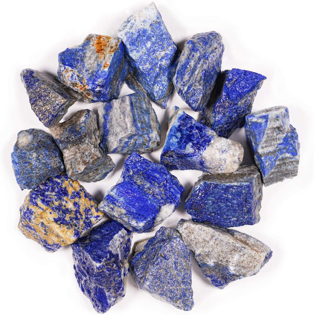 Crystal Allies 1 Pound Bulk Rough Lapis Lazuli Reiki Crystal Healing Stones Large 1"