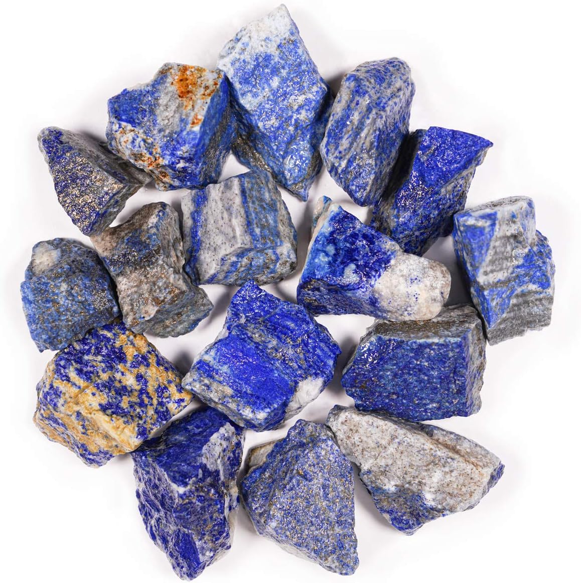 Crystal Allies 1 Pound Bulk Rough Lapis Lazuli Reiki Crystal Healing Stones Large 1"