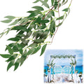 ANPHSIN Fake Vines Greenery Garland - 5 Packs Total 28ft Green Willow Leaf Vine Garland, Artificial Leaves Wall Hanging Decor for Home, Room, Wedding Arch, Centerpieces