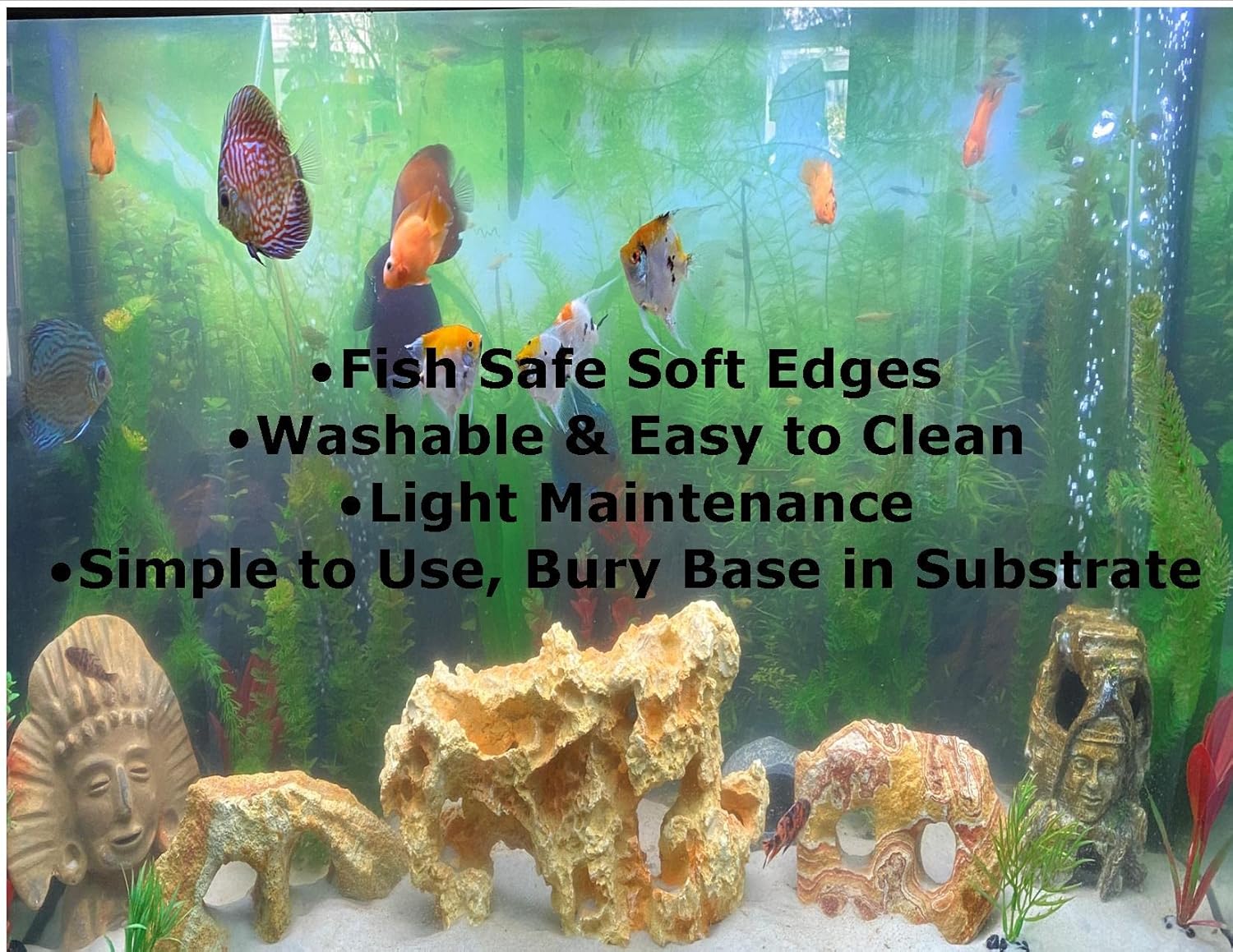 Large Submarine Aquarium or Fish Tank Ornament,17 Inches Long, Military Navy Wrecked Sub Aquarium Decoration, Cool Fish Tank Decoration That Provides Coverage for Shy Fish to Hide