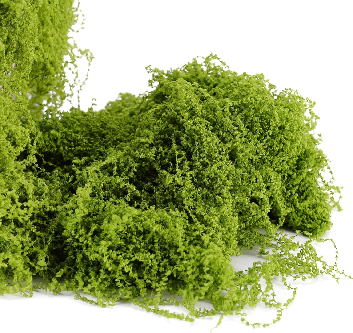 Fake Moss for Potted Plants Indoor, 7OZ Green Moss for Crafts - Realistic Faux Grass Decor for DIY, Terrariums, Fairy Gardens & Table Centerpieces Home Decor (Light Green)