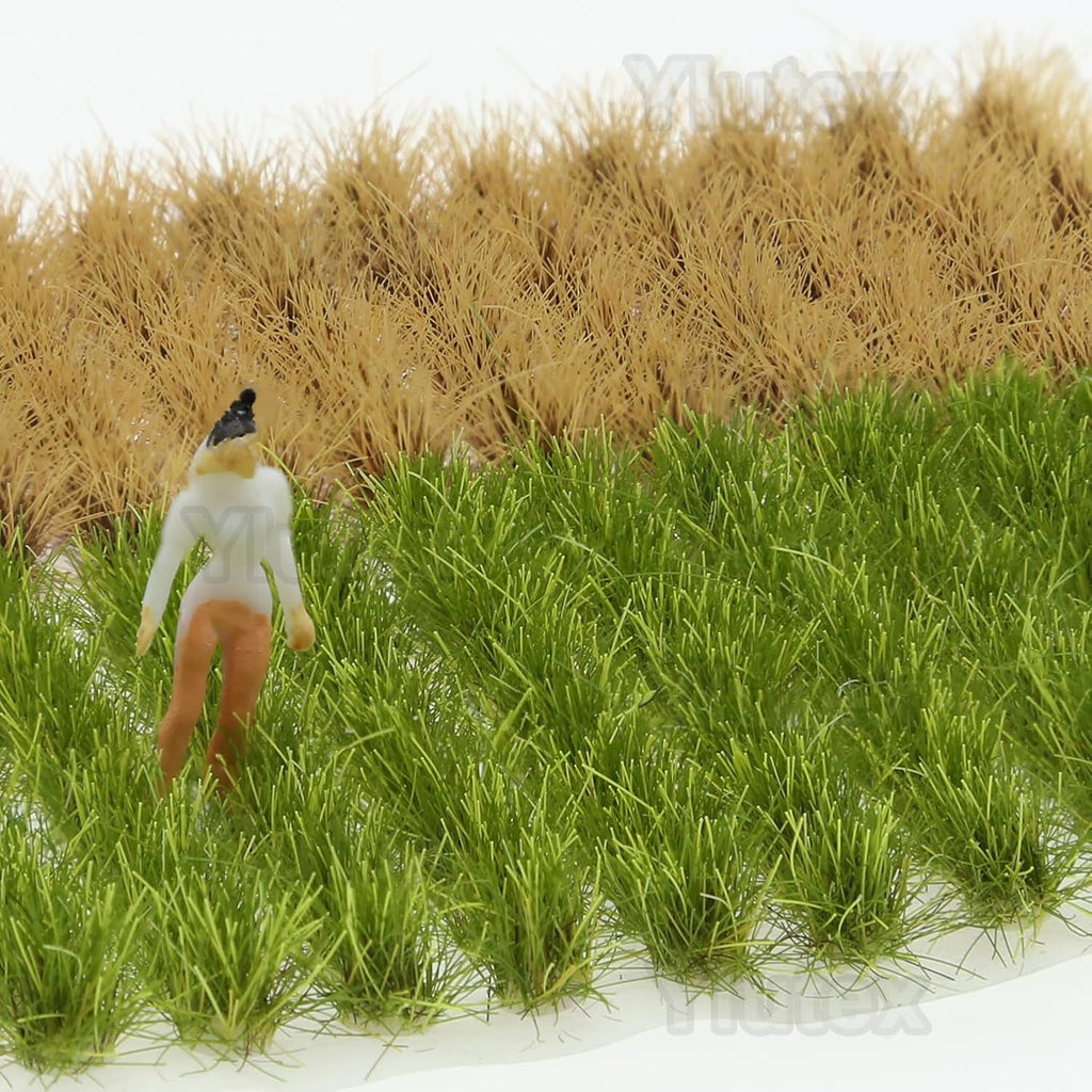 208-Piece 8mm Tall Diorama-Flowers-Grass Point Leaf Miniature Static-Grass for Model-Train-Scener Wargaming-Terrain ，Dioramas & DIY Crafts