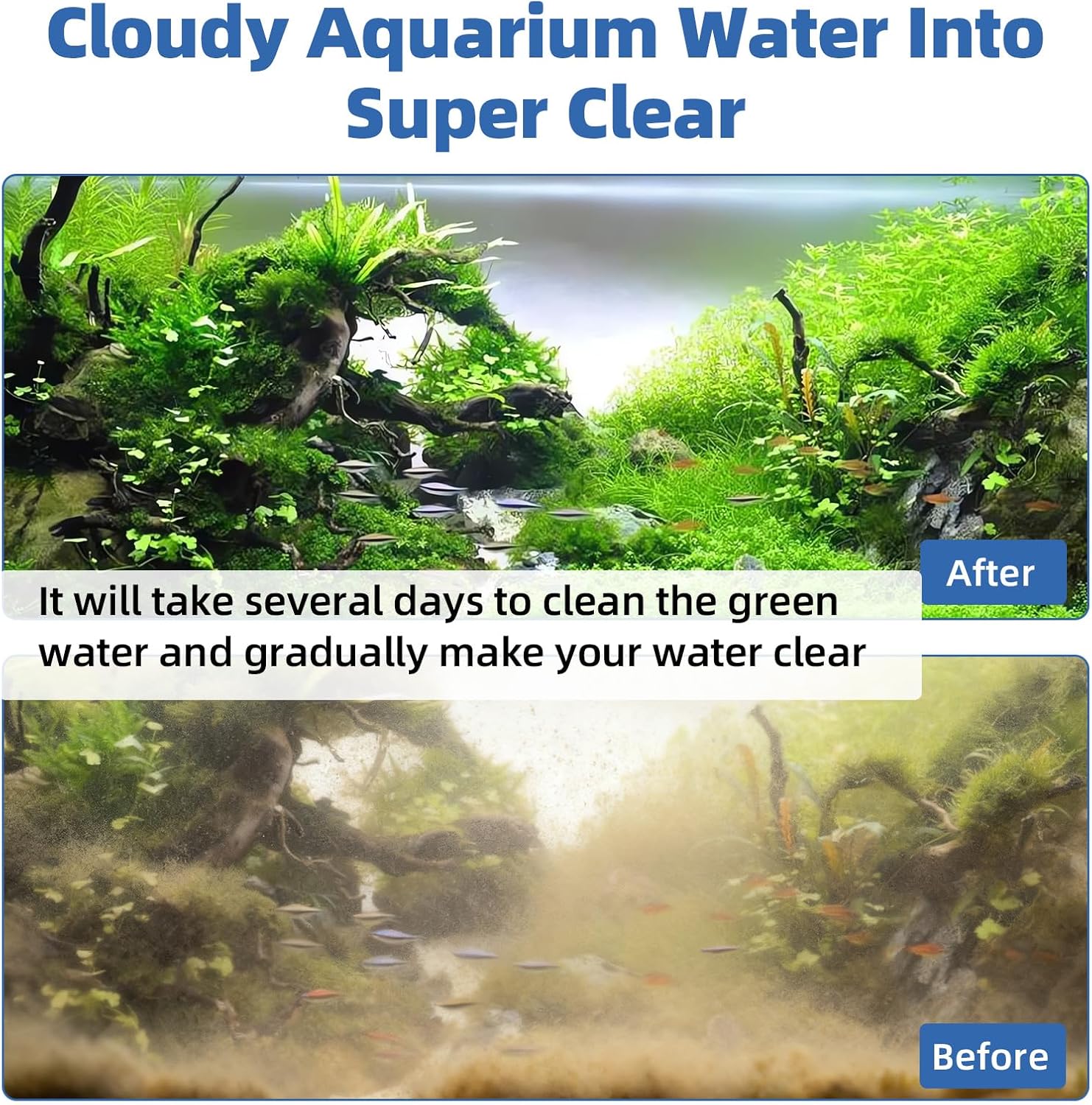 hygger Aquarium U-V Light with Timer, 360° Protective Shield Clean Light for Green Water Clean, Amphibian Aquarium Lamp Bulb for Freshwater Saltwater Fish Tank and Aquarium (7W, 30-70 Gallon)