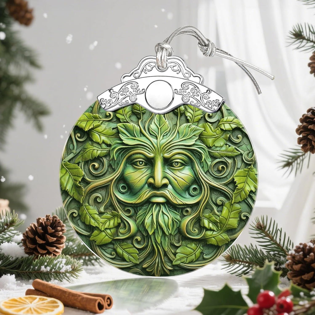 Christmas Ornaments, Christmas Tree Decorations, Keepsake Ornaments, Holiday Decor, Holiday & Xmas Gifts. Gifts for Plant Lovers & Nature Lovers - Green Man-Theme