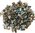 SUNYIK Labradorite Tumbled Chips Stone,Crushed Crystal Quartz Pieces,Irregular Shaped Stones,1pound(about 460 gram)