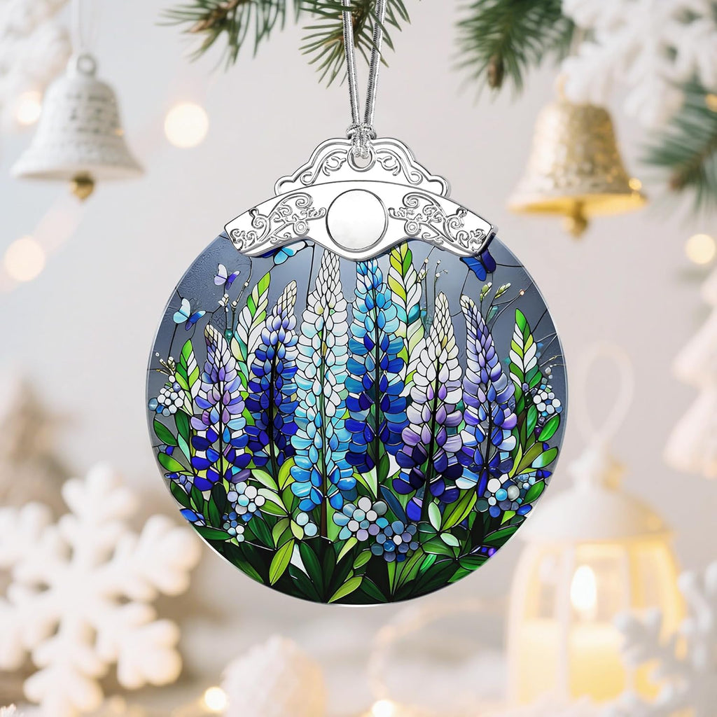 Texas Bluebonnet Christmas Ornaments: Christmas Tree Ornaments, Holiday Decor for Flower Lover, Stocking Stuffers, Gift Ideas, Xmas Gifts & Gifts for Women
