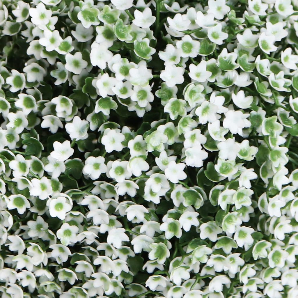 3rd Street Inn Topiary Ball - Artificial Topiary Plant - Wedding Decor - Indoor/Outdoor Artificial Plant Ball - Topiary Tree Substitute (Baby's Breath, 21" XXL (1-Pack))