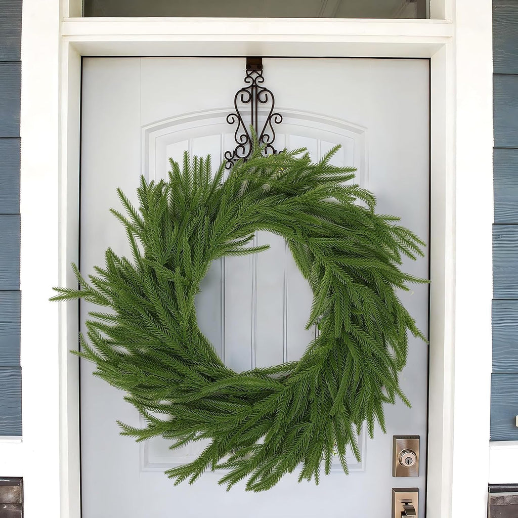 Green Garlands for Decoration,6FT Indoor Pine Garland for Christmas,Green Artificial Greenery Garland Real Touch Pine Garlands for Table, Mantle, Wall, Indoor