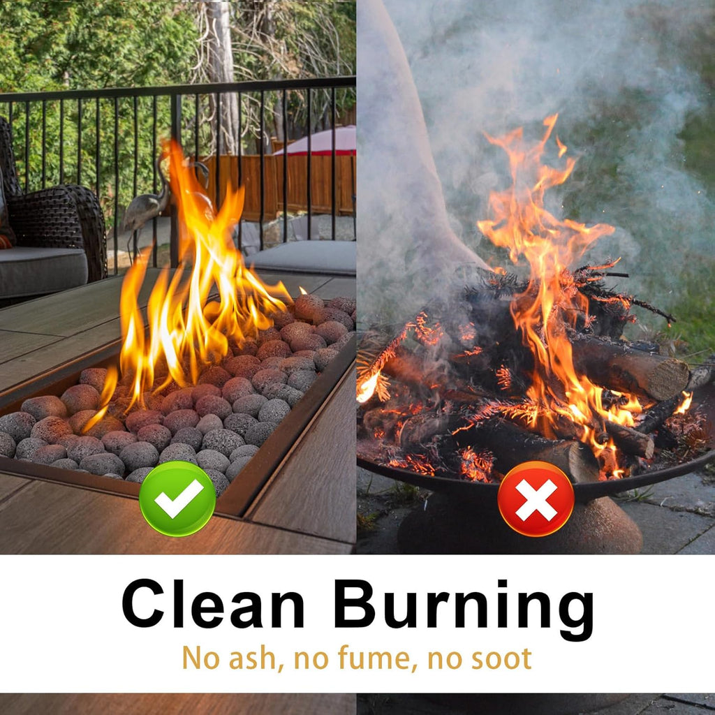 10 Pounds Lava Rocks for Fire Pit, 2-3 Inch Natural Volcanic Stones for Indoor Outdoor Gas Fireplaces, Decorative Garden Stone for Outdoor Landscaping, Walkways, Yard