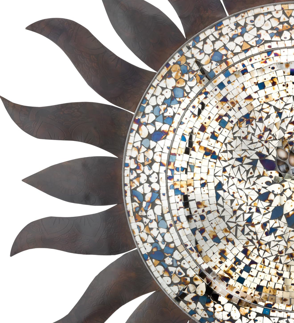 Regal Art & Gift Dazzle Large Metal Sun Wall Decor - 36 Inch | Indoor Outdoor Rust-Resistant Sunburst Sculpture | Eye-Catching Metal Sun Wall Art Accent for Patio, Garden, Living Room