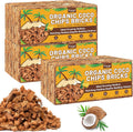 Legigo 6 Pack Coco Coir Chips for Plants- 6.6 LB 100% Organic Coconut Chips Brick Potting Mix with Low EC & PH Balance, Coconut Husk Substrate Coco Husk Mulch for Garden, Planting, Orchid and Soil Mix