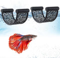 2 Pack Floating Betta Hammock Leaf Bed – Resting Platform for Betta Fish, Shrimp & Small Fish | Compact Aquarium Decor for Nano Tanks, Low Flow Aquariums & Aquascape Setup (Black)