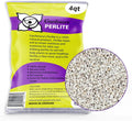 Gardenera Organic Perlite - Medium/Fine Grade (5 Quart Bag) Horticultural Soil Amendment for Indoor & Outdoor Container Plants for Drainage Management and Enhanced Growth