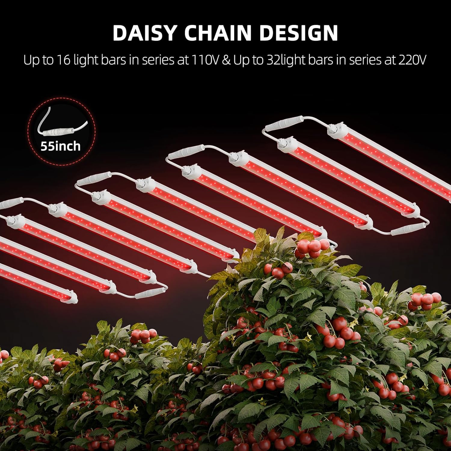 Spider Farmer GlowR40 LED Plant Grow Light, Deep Red Supplemental Lighting Bar 2ft, 650-665NM High Efficiency Growing for Indoor Plants Bloom Flower