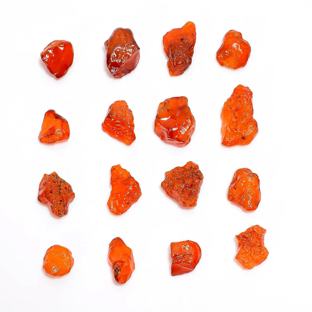 100 carats Raw Carnelian Rough Gemstone, Natural Crystals, Healing Stones, Wholesale Lot, Jewelry Making Supply, 14 to 20 mm, 8 to 10pcs