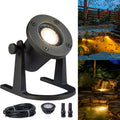 Gardenreet Submersible Pond Light - 12V IP68 Waterproof Underwater Light, Solid Brass Housing with 3000K Warm White MR16 Bulb, for Pool Fountain Landscape Outdoor Water Features(1 Pack)