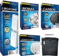 FX4/FX5/FX6 Canister Filter Maintenance and Replacement Filter Media Kit, Including Trident Nova Aquarium Filter Media Bags(Fx Bio-Foam Block, FX Quick Clear/Water Polishing Pad, Carbon, Biomax)
