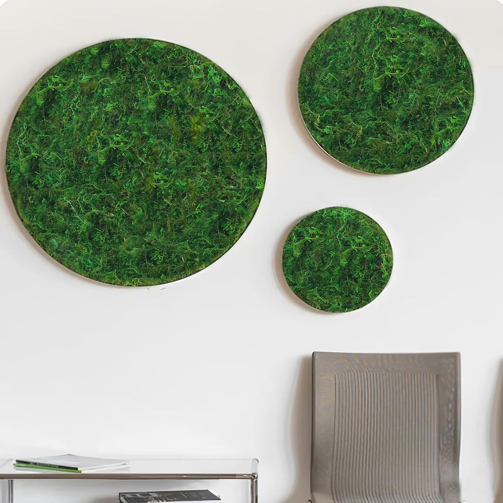 ACRYCS Moss Roll Moss Table Runner Dried Moss Mat for Crafts 12" x 71" Green Moss Roll for Fairy Gardens Wedding Woodland Decor Preserved Moss Mat for Table Decoration Moss Carpet for Wall 30x180 cm