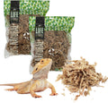 The Habitat Life - Natural Sphagnum Moss - for Reptiles, Amphibians & Invertebrates Terrariums - Humidity Control - Ideal for Burrowing & Nesting - Dye-Free & Safe - Medium - 2 Pack