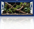 50 Gallon Bearded Dragon Tank, Reptile Enclosure for Easy Maintenance, Front Opening Reptile Tank with Top Screen Ventilation & Glass Sliding Door 36''x18''x18''