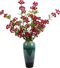 5 Pcs Artificial Holly Berries 30.7" - Christmas Tree Decorations, Realistic Red Berry Stems for Wreaths & Holiday Centerpiece