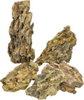 Hamiledyi 5 PCS Natural Aquarium Rocks 2" to 9" Dragon Stone Aquarium Decor Rocks Aquascape Rocks Landscaping Model for Fish Tank Terrariums Vivariums