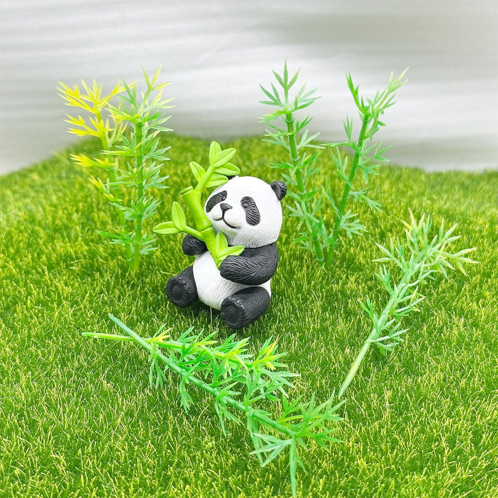 Woohome Model Miniature Bamboo Trees, Green Plastic Bamboo Trees for Building Model, Home Miniature Landscape Landform Diorama Project, 100 PCS, 2.36’’ and 3.15’’