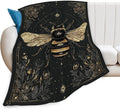 Bee Blanket Bumblebee Animal Throw Blankets Gifts for Girls Boys Kids Bee Lover Soft Cozy Fleece Plush for Couch Sofa Bed 50"x40"