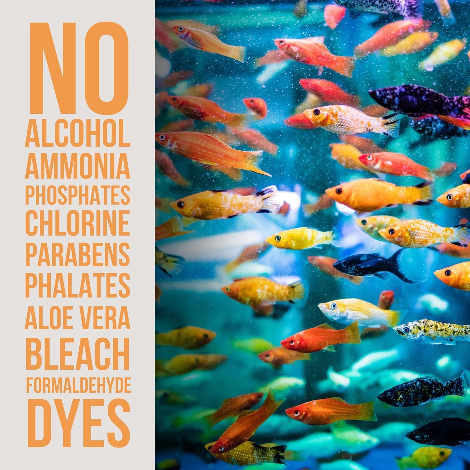 Aquarium Water Conditioner - Naturally Detoxifies and Removes Ammonia, Nitrite, Chlorine, and Chloramine from Saltwater and Freshwater (16 fl oz.)