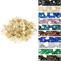 Onlyfire 10 pounds Fire Glass for Propane Fire Pit and Gas Fireplace, 1/2 Inch Reflective Firepit Glass Rocks for Fire Pit Table and Fire Bowl, High Luster Gold