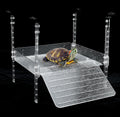 Hanging Turtle Basking Platform for Aquatic Turtles 20 55 Gallon, 40 Gallon Long Tank, Aquatic Reptile Ramp Dock, Turtle Terrace, Turtle Tank Accessories