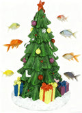 Betta,Friendly Christmas Tree Aquarium Decoration,Holiday Fish Tank Landscape Ornament